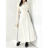 アイボリー | 【新色あり】サイドプリーツテーラーワンピース | dazzlin