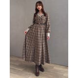 【POLO BCSコラボ】テーラーカラーフレアワンピース | dazzlin | 詳細画像17 