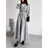 【POLO BCSコラボ】テーラーカラーフレアワンピース | dazzlin | 詳細画像18 