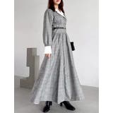 【POLO BCSコラボ】テーラーカラーフレアワンピース | dazzlin | 詳細画像20 