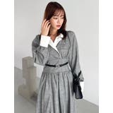 【POLO BCSコラボ】テーラーカラーフレアワンピース | dazzlin | 詳細画像23 