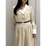 【POLO BCSコラボ】テーラーカラーフレアワンピース | dazzlin | 詳細画像3 