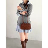 シャツレイヤードニットミニワンピース ※BEIGE WEB限定カラー | dazzlin | 詳細画像10 