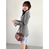 シャツレイヤードニットミニワンピース ※BEIGE WEB限定カラー | dazzlin | 詳細画像12 