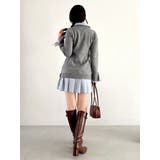 シャツレイヤードニットミニワンピース ※BEIGE WEB限定カラー | dazzlin | 詳細画像16 