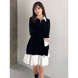 シャツレイヤードニットミニワンピース ※BEIGE WEB限定カラー | dazzlin | 詳細画像26 