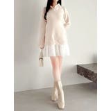 シャツレイヤードニットミニワンピース ※BEIGE WEB限定カラー | dazzlin | 詳細画像6 