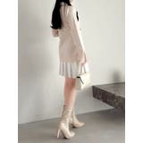 シャツレイヤードニットミニワンピース ※BEIGE WEB限定カラー | dazzlin | 詳細画像7 