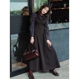 ブラウン | 【久間田琳加コラボ】シャツベアドッキングワンピース | dazzlin