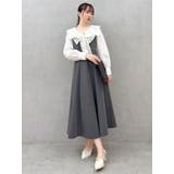 スカーフリボンフレアワンピース | dazzlin | 詳細画像15 