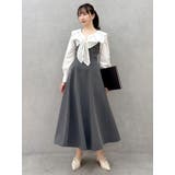 スカーフリボンフレアワンピース | dazzlin | 詳細画像17 