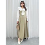 スカーフリボンフレアワンピース | dazzlin | 詳細画像25 