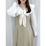 スカーフリボンフレアワンピース | dazzlin | 詳細画像30 