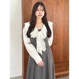 スカーフリボンフレアワンピース | dazzlin | 詳細画像36 