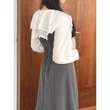 スカーフリボンフレアワンピース | dazzlin | 詳細画像38 