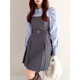 【追加生産分】長袖レイヤードシャツミニワンピース | dazzlin | 詳細画像14