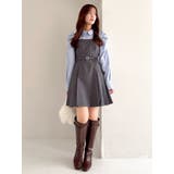 【追加生産分】長袖レイヤードシャツミニワンピース | dazzlin | 詳細画像15