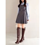 【追加生産分】長袖レイヤードシャツミニワンピース | dazzlin | 詳細画像19