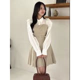 【追加生産分】長袖レイヤードシャツミニワンピース | dazzlin | 詳細画像22