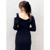 【WEB限定】ワンショルリボンニットワンピース | dazzlin | 詳細画像10 