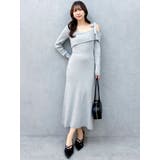 【WEB限定】ワンショルリボンニットワンピース | dazzlin | 詳細画像12 