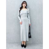 【WEB限定】ワンショルリボンニットワンピース | dazzlin | 詳細画像15 