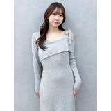【WEB限定】ワンショルリボンニットワンピース | dazzlin | 詳細画像17 
