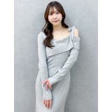 【WEB限定】ワンショルリボンニットワンピース | dazzlin | 詳細画像18 