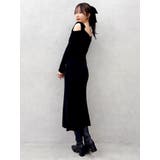 【WEB限定】ワンショルリボンニットワンピース | dazzlin | 詳細画像6 