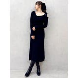 【WEB限定】ワンショルリボンニットワンピース | dazzlin | 詳細画像7 