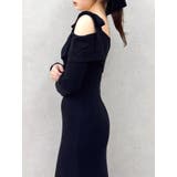 【WEB限定】ワンショルリボンニットワンピース | dazzlin | 詳細画像9 