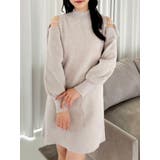 【WEB限定】オープンショルダーミニワンピース | dazzlin | 詳細画像3 