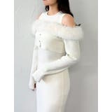 【追加生産分】オフショルファードッキングニットワンピース | dazzlin | 詳細画像14 