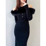 【追加生産分】オフショルファードッキングニットワンピース | dazzlin | 詳細画像20 