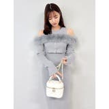 【追加生産分】オフショルファードッキングニットワンピース | dazzlin | 詳細画像24 