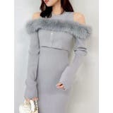 【追加生産分】オフショルファードッキングニットワンピース | dazzlin | 詳細画像25 