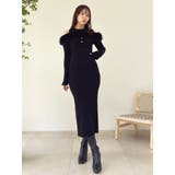 【追加生産分】オフショルファードッキングニットワンピース | dazzlin | 詳細画像32 