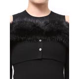 【追加生産分】オフショルファードッキングニットワンピース | dazzlin | 詳細画像40 