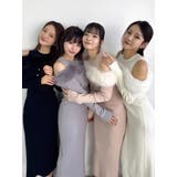 【追加生産分】オフショルファードッキングニットワンピース | dazzlin | 詳細画像9 