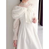 アイボリー | 【追加生産分】ビッグリボンドレス | dazzlin