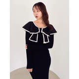 パイピングリボンニットワンピース | dazzlin | 詳細画像12 