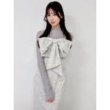 リボンデザインIラインワンピース | dazzlin | 詳細画像10 