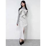 リボンデザインIラインワンピース | dazzlin | 詳細画像12 