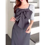 リボンデザインIラインワンピース | dazzlin | 詳細画像25 