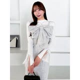 ミックス | リボンデザインIラインワンピース | dazzlin