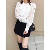 2WAYボウタイタックペプラムブラウスⅡ | dazzlin | 詳細画像16 