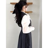 2WAYボウタイタックペプラムブラウスⅡ | dazzlin | 詳細画像24 