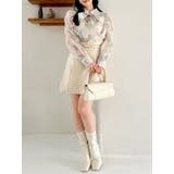 2WAYボウタイタックペプラムブラウスⅡ | dazzlin | 詳細画像37 