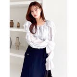 シアーウェーブフリルブラウス | dazzlin | 詳細画像25