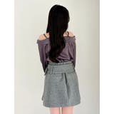 【久間田琳加コラボ】サテンオフショルシャツ | dazzlin | 詳細画像12 